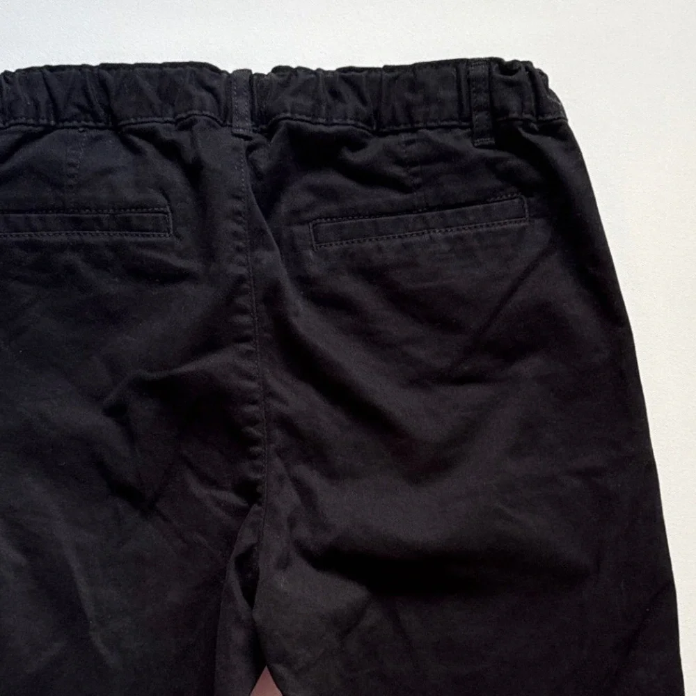 The Childrens Place Boys Black Chino Pants Husky Size 14 Adjustable Waist